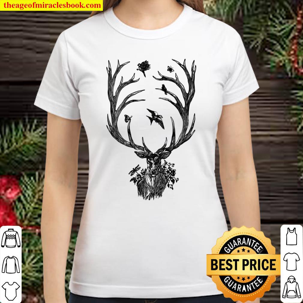 Stag _ Woodland Critters Classic Women T-Shirt