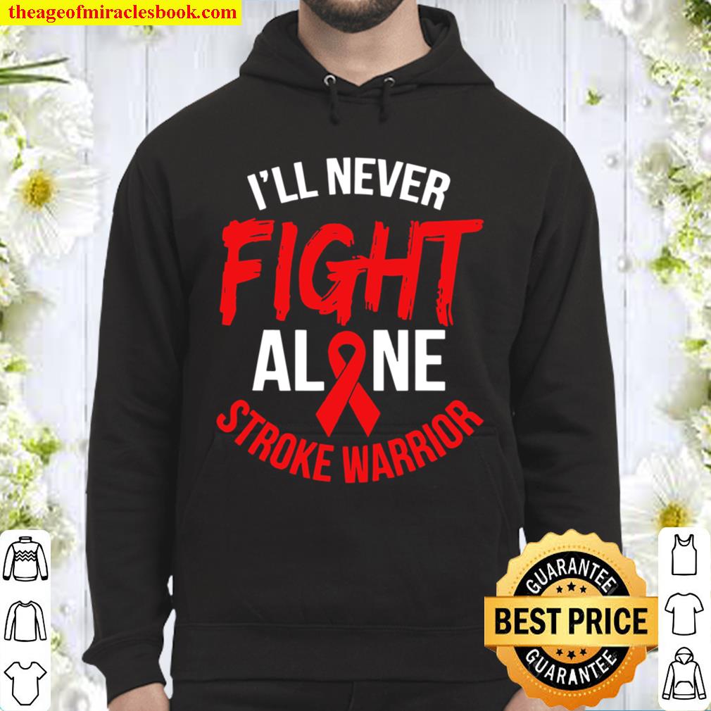 Stroke Awareness Rehab Recovery Family Support Ribbon Hoodie