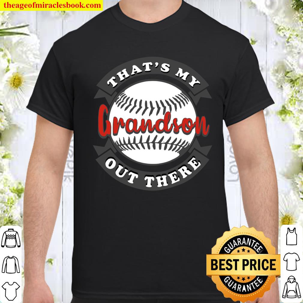 That s My Grandson Out There Baseball V-neck T Shirt