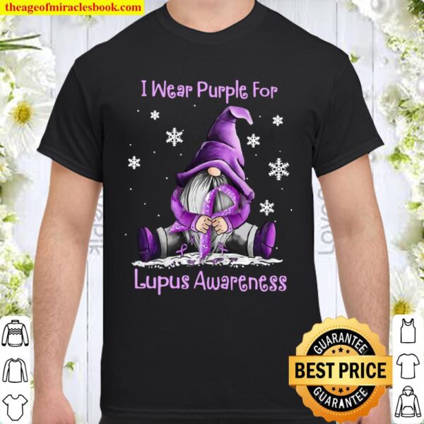 The Gnome I Wear Purple For Lupus Awareness Shirt