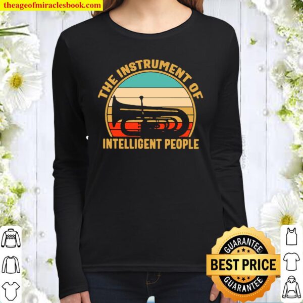 The Instrument Of Intelligent People Vintage Women Long Sleeved
