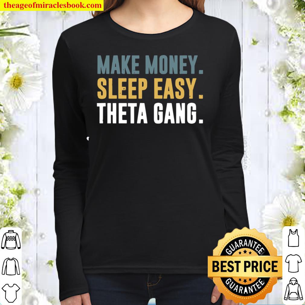 Theta Gang WSB Wheel Strategy Options in Stock market Women Long Sleeved