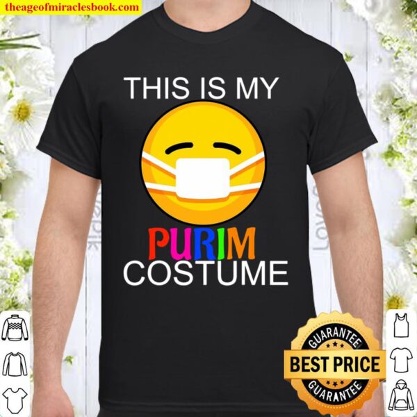 This Is My Purim Costume Funny Jewish Face Mask Shirt