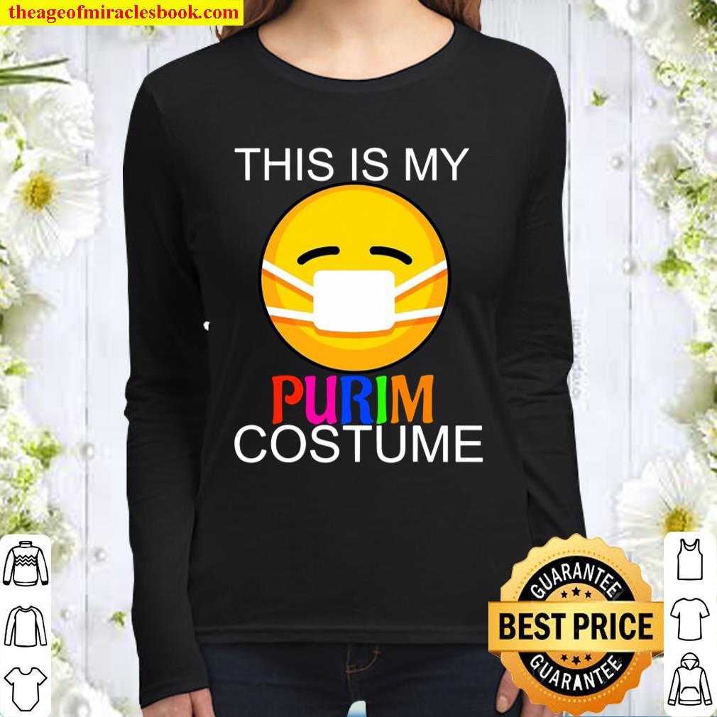 This Is My Purim Costume Funny Jewish Face Mask Women Long Sleeved
