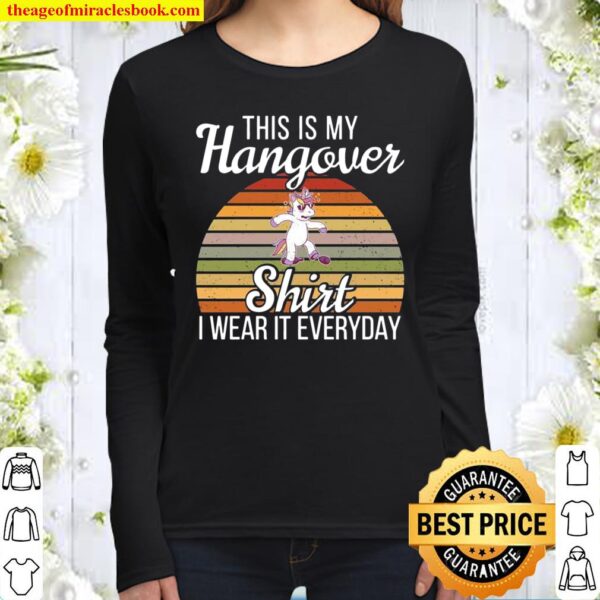 This is My Hangover Shirt Beer Drinking Retro Women Long Sleeved