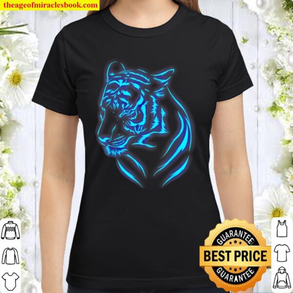 Tiger Blue Head Classic Women T-Shirt