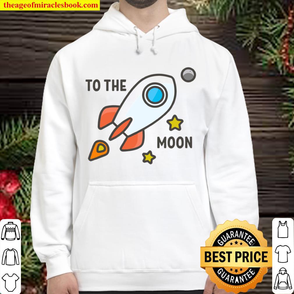 To The Moon Stocks Crypto Trading Rocket Hoodie