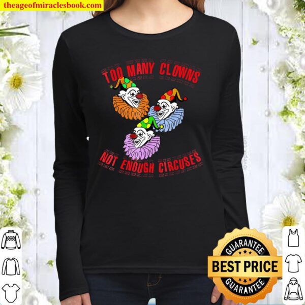 Too Many Clowns Women Long Sleeved