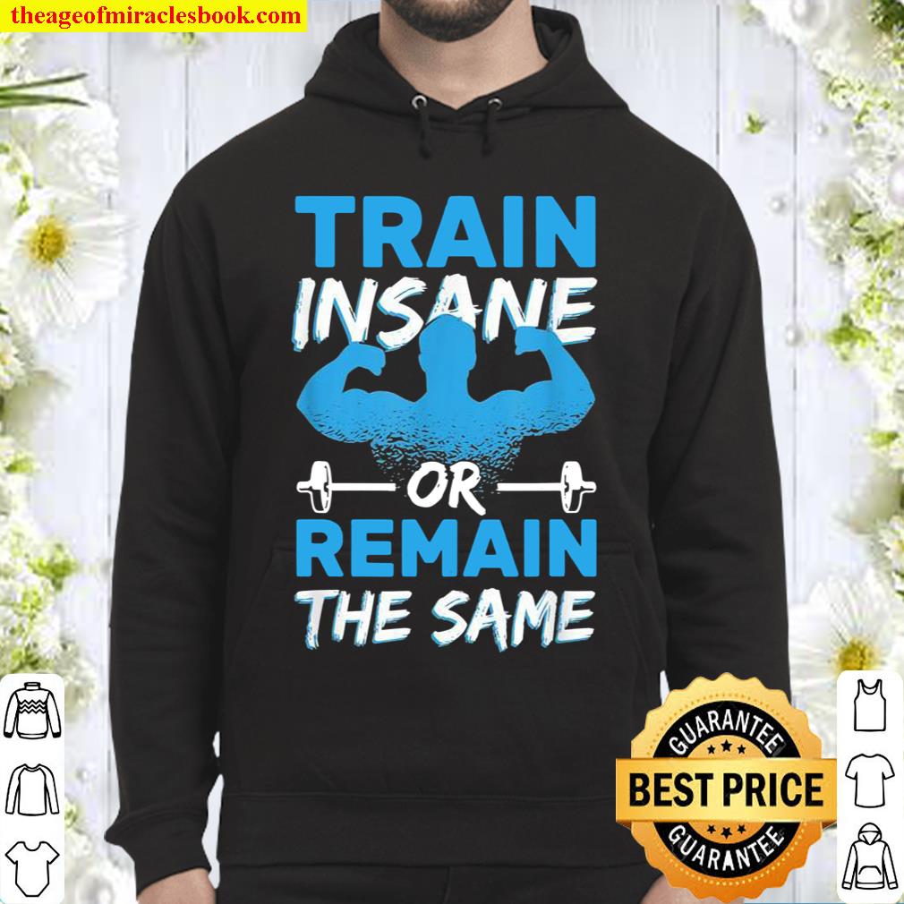 Train Insane Or Remain The Same Barbell Gym Workouts Hoodie
