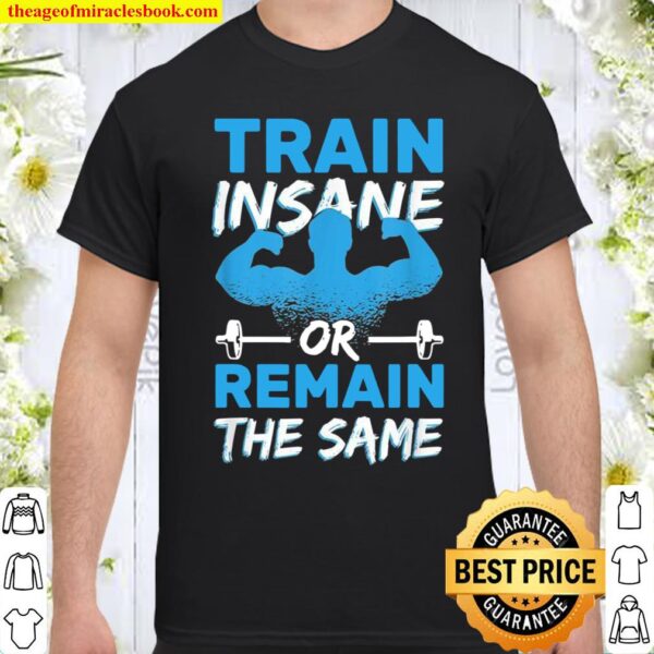 Train Insane Or Remain The Same Barbell Gym Workouts Shirt