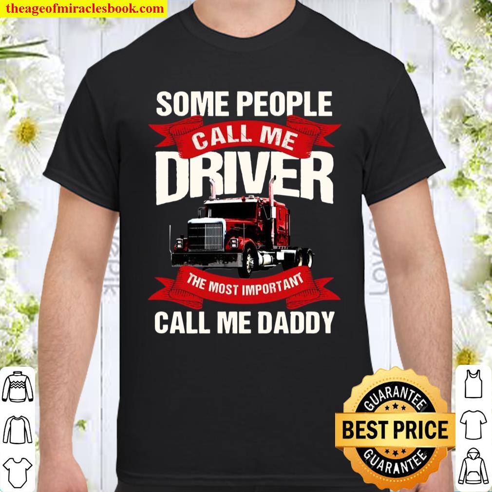 Trucker Dad Design On Back Of Clothing Shirt