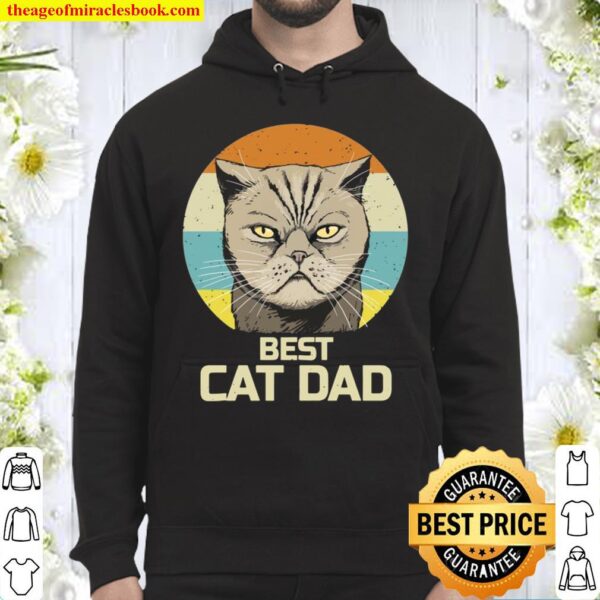 Vintage Best Cat Dad’s Fathers Day HoodieVintage Best Cat Dad’s Fathers Day Hoodie