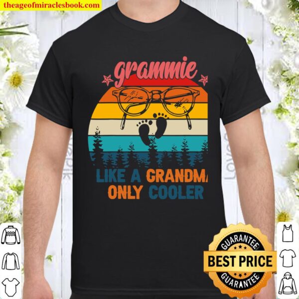 Vintage Grammie Like A Grandma Only Cooler Cute Mothers Day Shirt