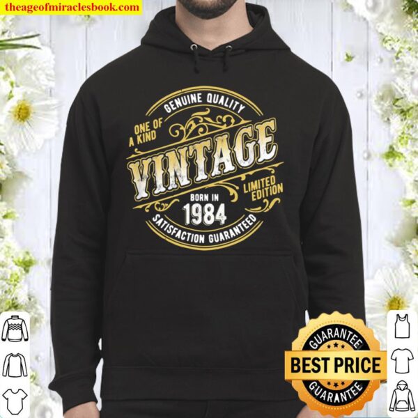 Vintage Living Legend Made In 1984 Classic 37th Birthday Hoodie