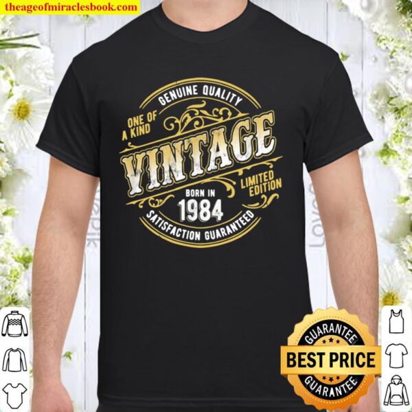 Vintage Living Legend Made In 1984 Classic 37th Birthday Shirt