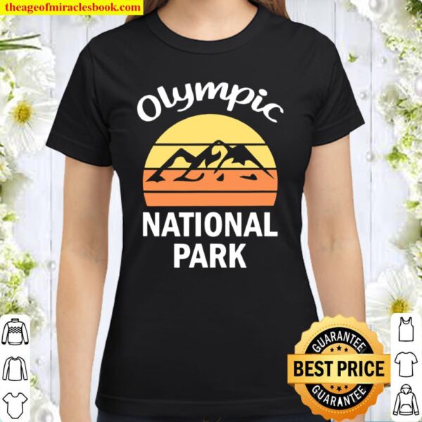 Vintage Olympic National Park Classic Women T-Shirt