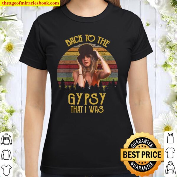 Vintage Stevie Tees Nicks Gift March Rock On 80s 70si Classic Women T-Shirt