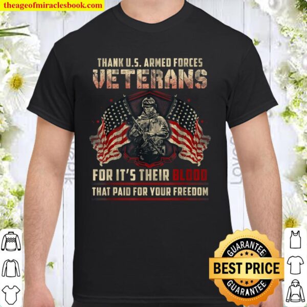 War Veterans T-Shirt Gift Thank U.S. Armed Forces Veterans Shirt