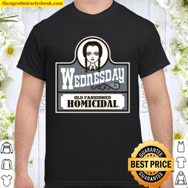Wednesday Old Fashioned Homicidal Shirt