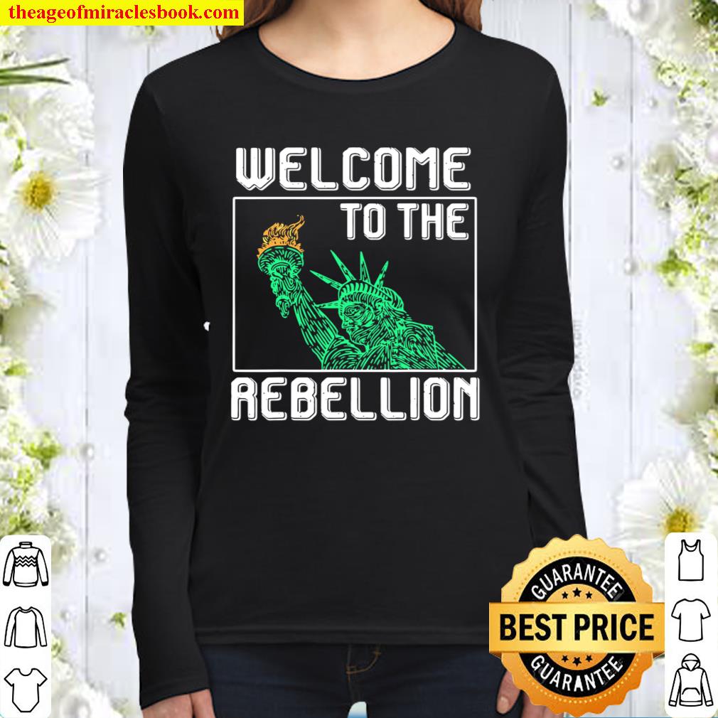Welcome to the Rebellion Convervative AntiCancel Cultre Women Long Sleeved