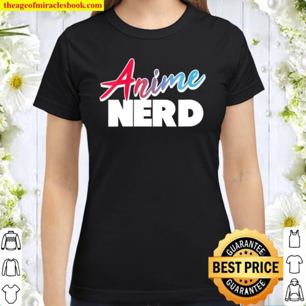 Womens Anime Nerd Retro Party Design Classic Women T-Shirt
