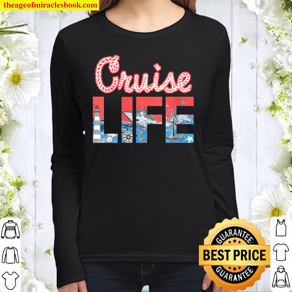 Womens Awesome Cruise Life and Cruising and Sailing Women Long Sleeved
