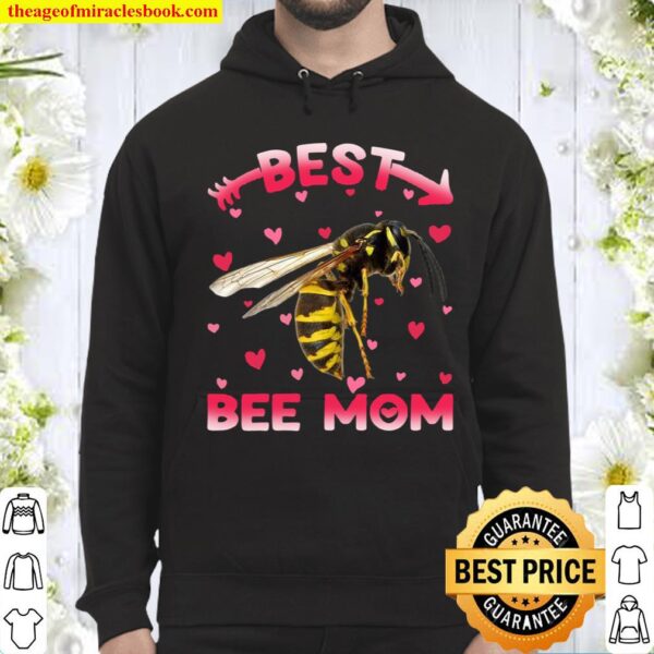 Womens Cute Best Bee Mom Mama Family Mother’s Day Animals Hoodie