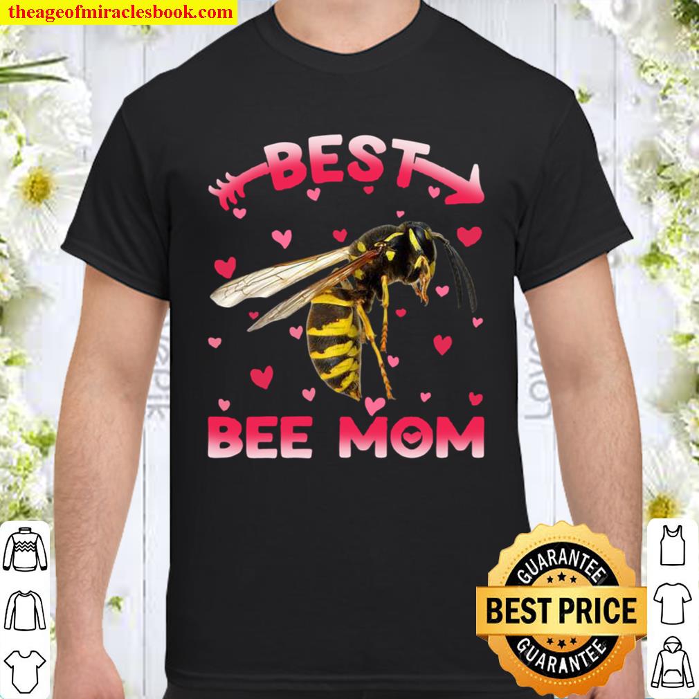 Womens Cute Best Bee Mom Mama Family Mother’s Day Animals Shirt