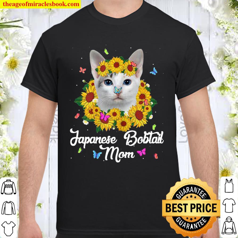 Womens Cute Japanese Bobtail Mom Sunflower Cat Mom Mother’s Day new Shirt, Hoodie, Long Sleeved, SweatShirt
