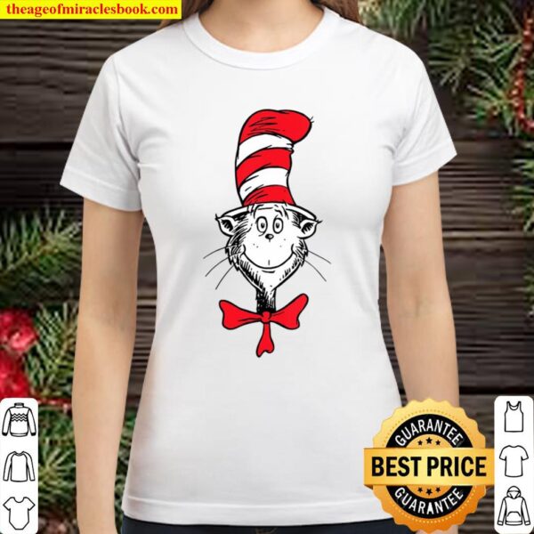 Womens Dr. Seuss The Cat In The Hat Face Classic Women T-Shirt