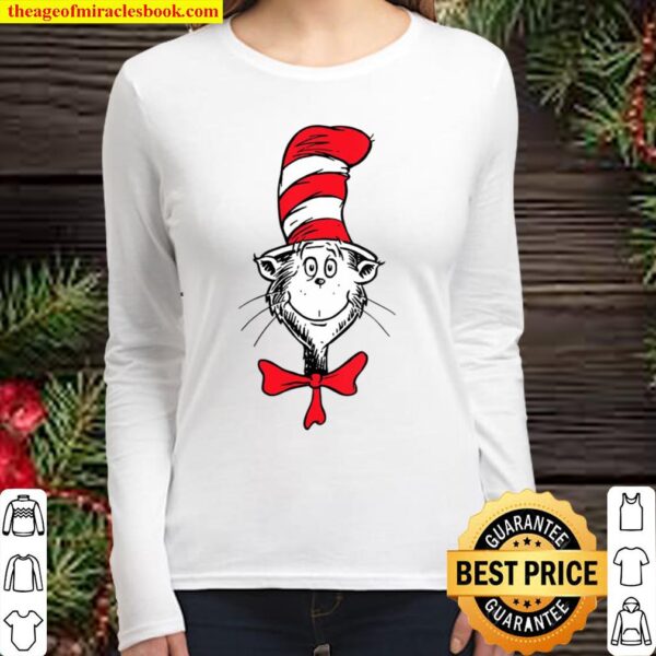Womens Dr. Seuss The Cat In The Hat Face Women Long Sleeved