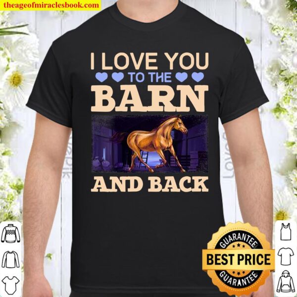 Womens Horse Riding Girl Barn Equestrian Love Shirt