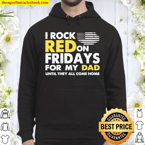 Womens I Wear Red On Fridays For My Dad Remember Deployed Hoodie