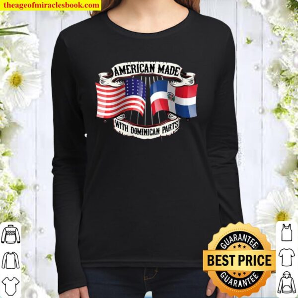 Womens La Republica American Made With Dominican Parts Dominicanita Women Long Sleeved