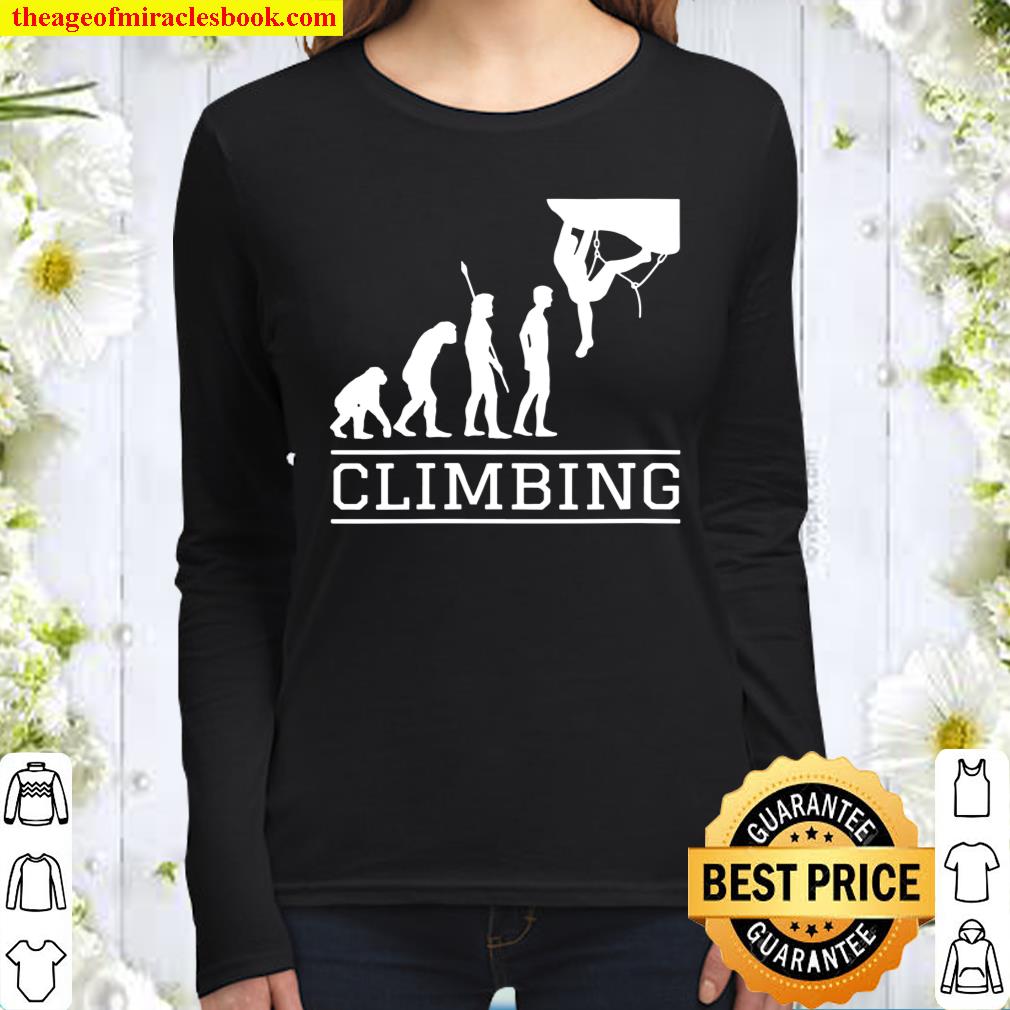 Womens Rock Climbing Mountain Climber I Evolution Women Long Sleeved
