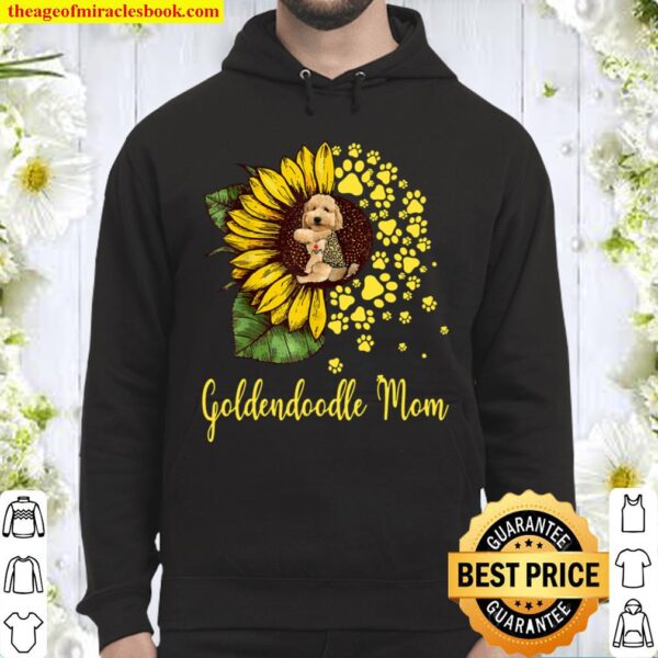 Womens Sunflower Goldendoodle Mom Dog Hoodie
