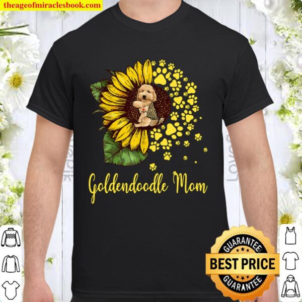 Womens Sunflower Goldendoodle Mom Dog Shirt