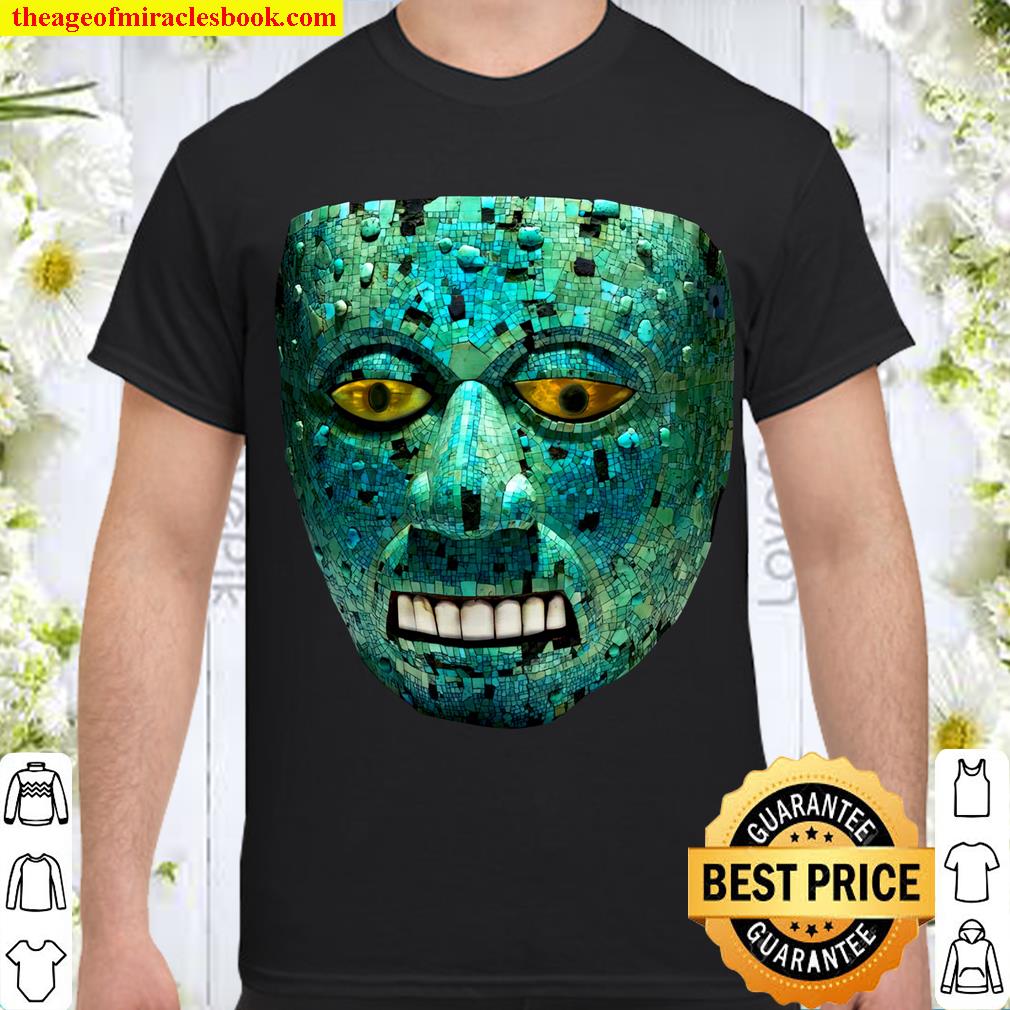 Xiuhtecuhtli Trkis Maske Aztekischer Gott des Feuers limited Shirt, Hoodie, Long Sleeved, SweatShirt