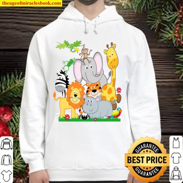 Zoo Animals Shirt Wildlife Birthday Party A Day At The Zoo Hoodie