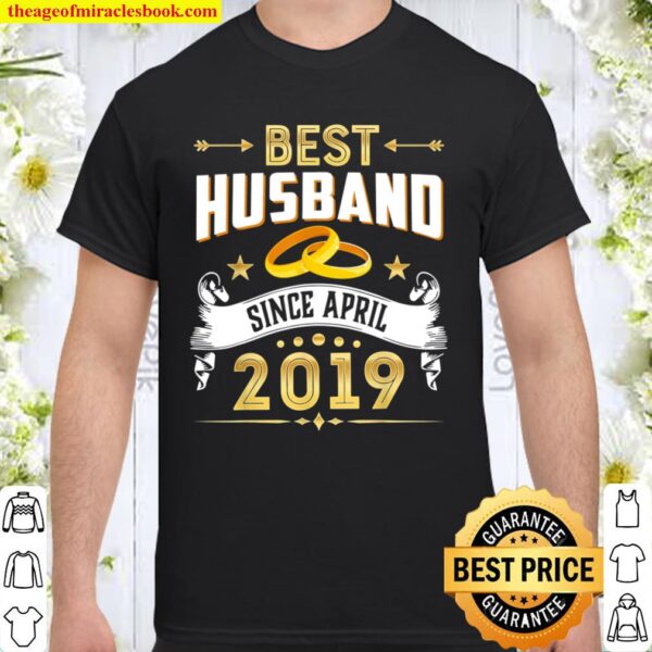 2nd Wedding Anniversary Best Husband Since 2019 Shirt
