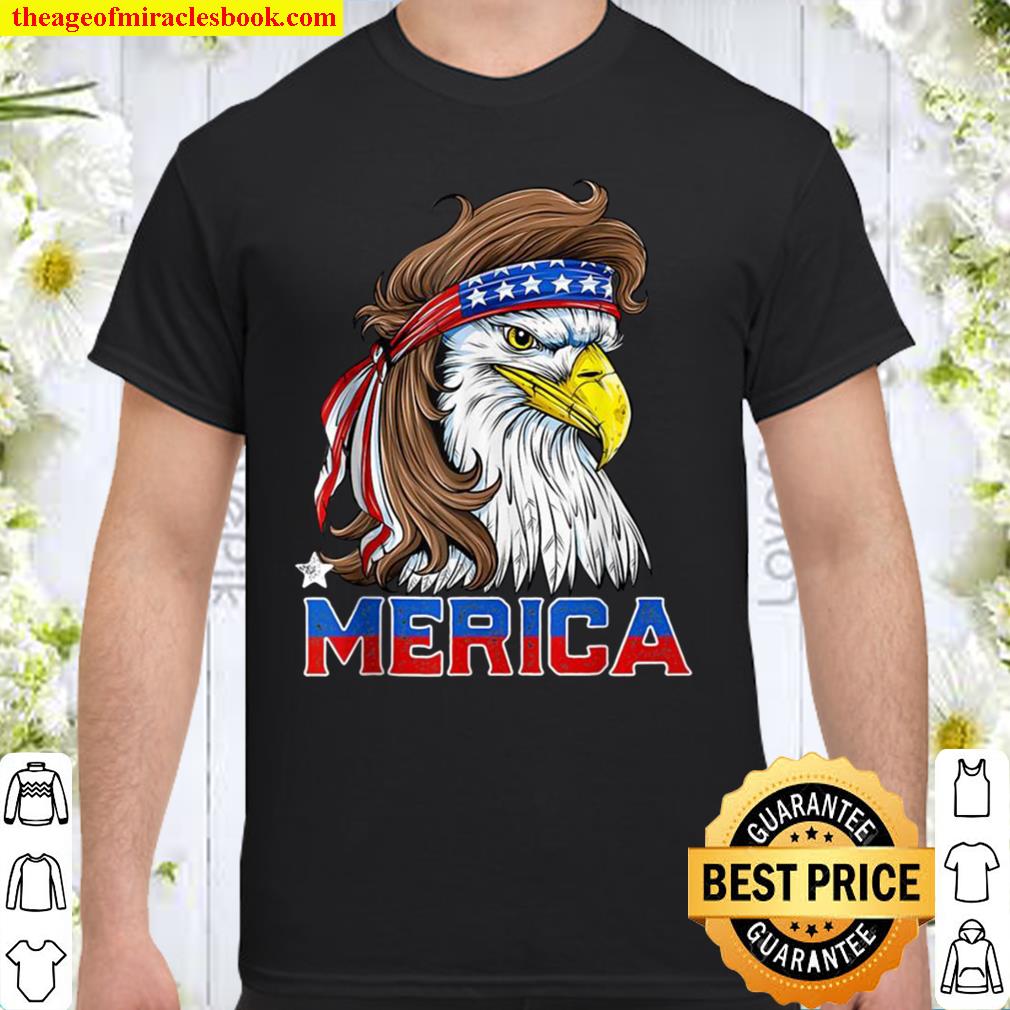 4th Of July Merica USA Flag Bald Eagle Patriotic 2021 Shirt, Hoodie, Long Sleeved, SweatShirt