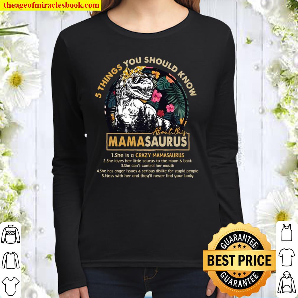 5 Things You Should Know Mamasaurus Women Long Sleeved