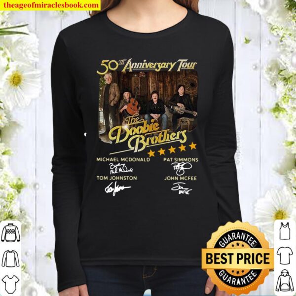 50th anniversary tour The Doobie Brothers signatures Women Long Sleeved