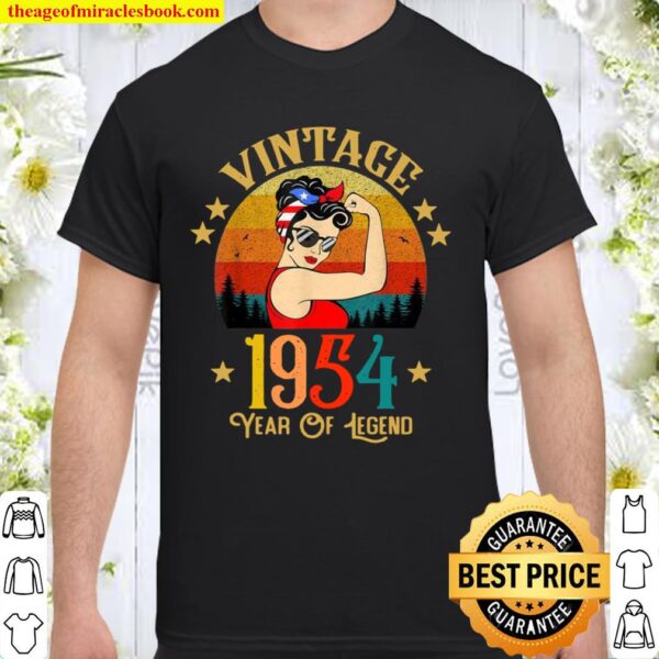 67th Birthday 67 Years Old Retro Vintage 1954 Shirt