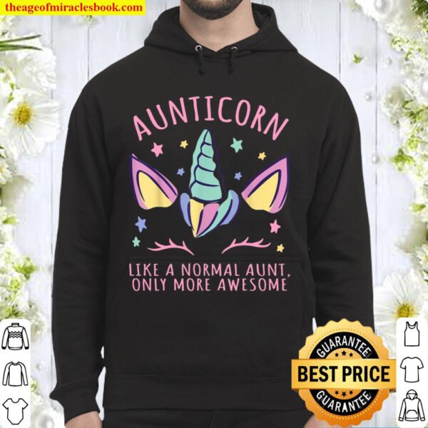 AUNTICORN Unicorn Aunt Shirt Cool _ Aunt Quote Hoodie