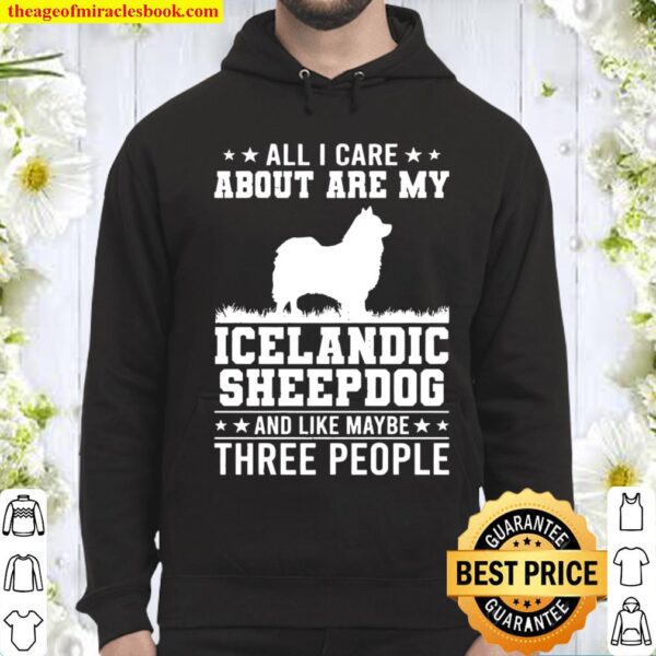 All I Care About Are My Icelandic Sheepdog Like 3 People Hoodie