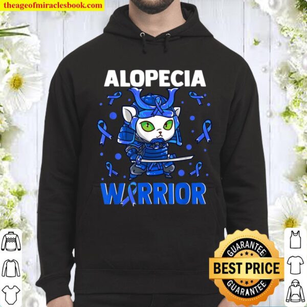Alopecia Awareness Baldness Related Red Ribbon Hoodie