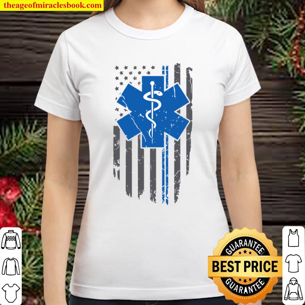 Emt Ems Paramedic Star Of Life Caduceus Ekg T-Shirt Emt Ems Paramedic Star Of Life Caduceus Ekg T-Shirt