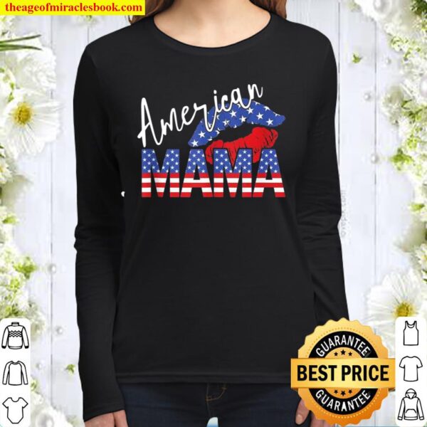 American Mama Patriotic Mother’s Day Women Long Sleeved