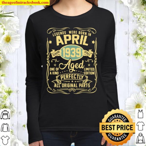 April 1939 82nd Birthday 82 Year Old Women Long Sleeved